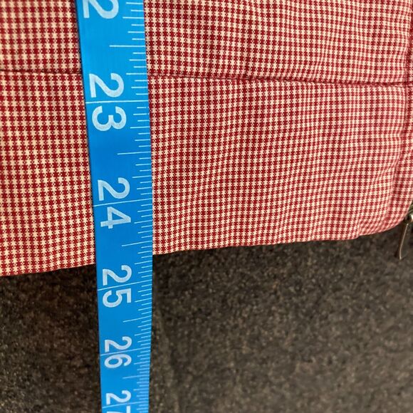 Eddie Bauer Jacket Womens Sz L Red‎ White Gingham Full Zip Cotton Lightweight - Picture 9 of 9